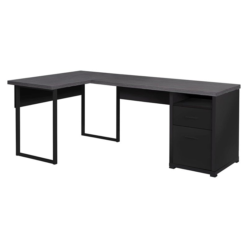 Computer Desk Home Office Corner Left Right Set-up Storage Drawers-3