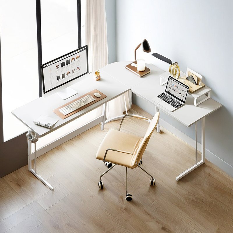 L Shaped Gaming Desk Computer Office Desk 47 inch Corner Desk-1