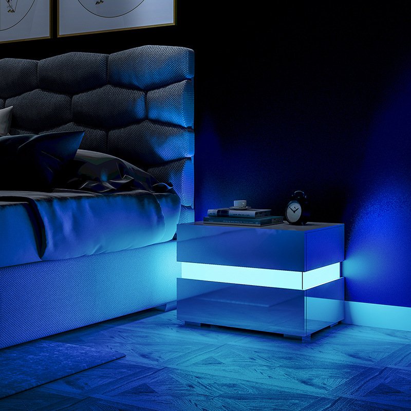 LED coffee table gloss living room coffee tables-2