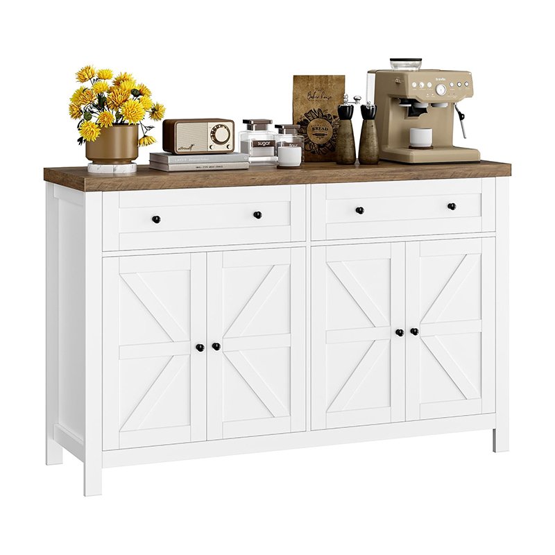 Buffet Sideboard Cabinet with Storage Coffee Bar Cabinet with Drawers and Shelves-3