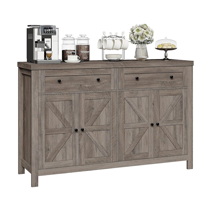 Buffet Sideboard Cabinet with Storage Coffee Bar Cabinet with Drawers and Shelves-5