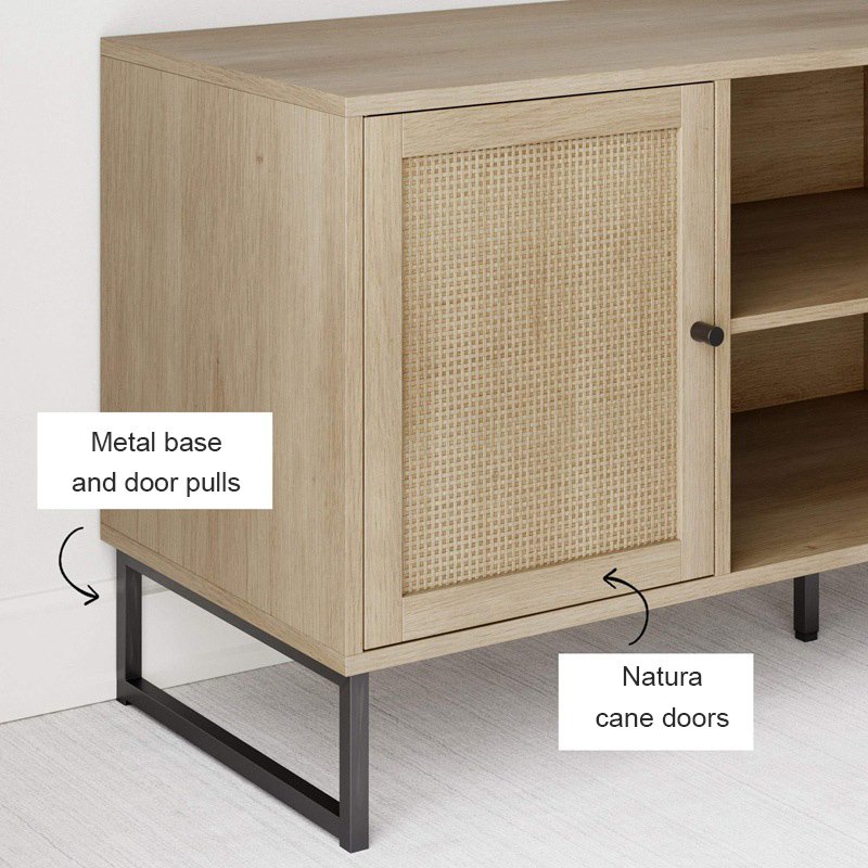 Rattan Media Console Tv Stand-8