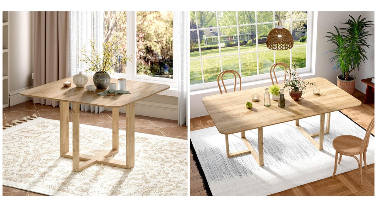 Small Extendable Rustic Dining Table