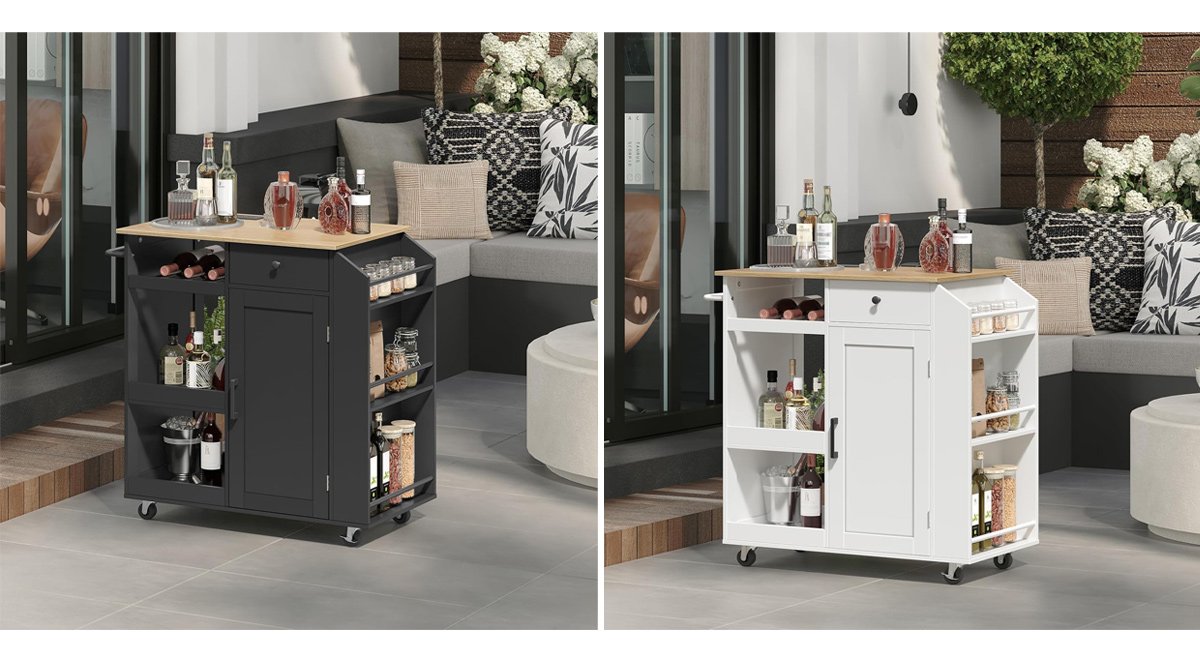Kitchen Island with Power Outlet