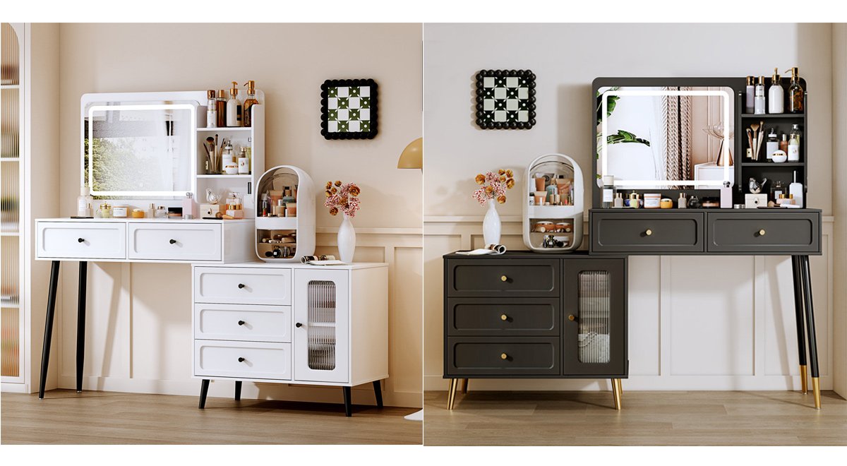 Makeup Vanity Desk with Mirror