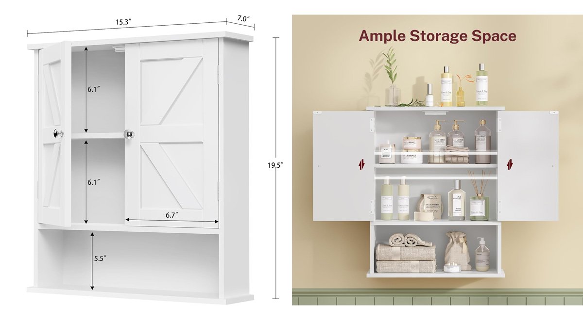 Bathroom Wall Cabinet,Hanging Medicine Cabinet