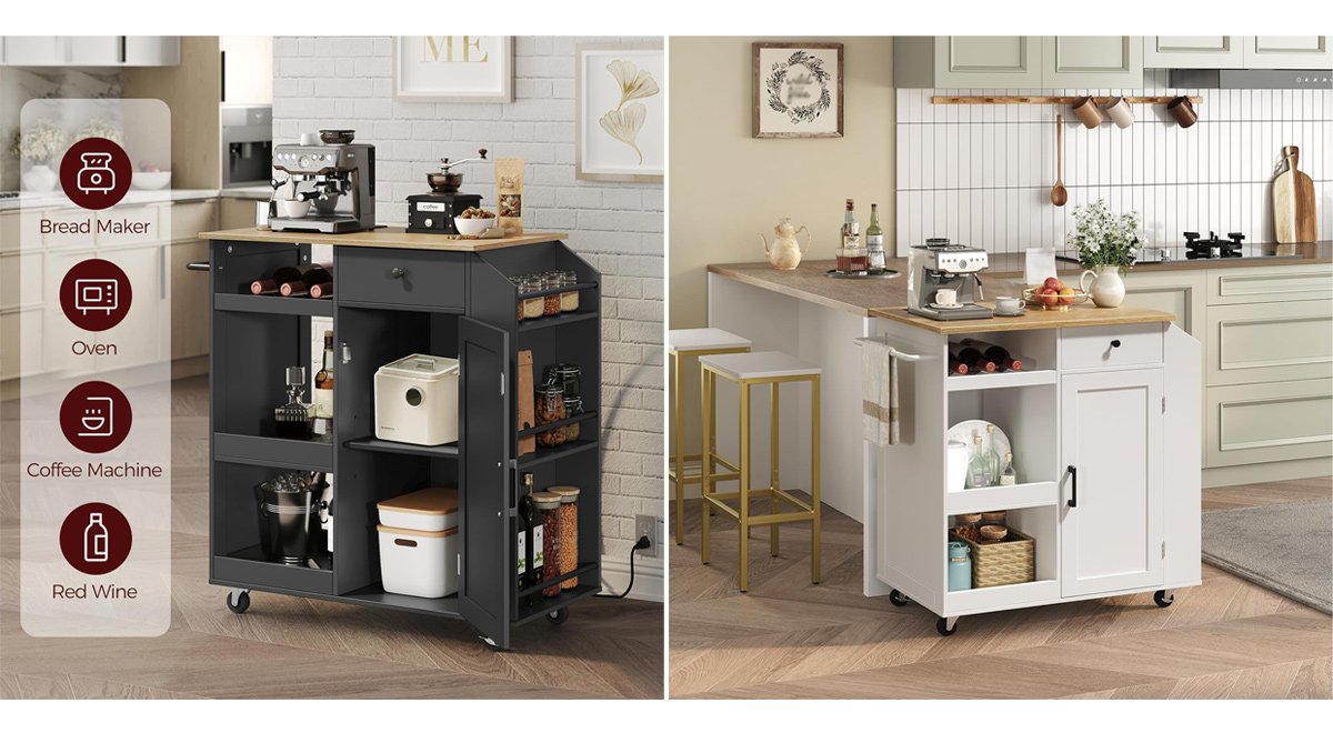 Kitchen Island with Power Outlet