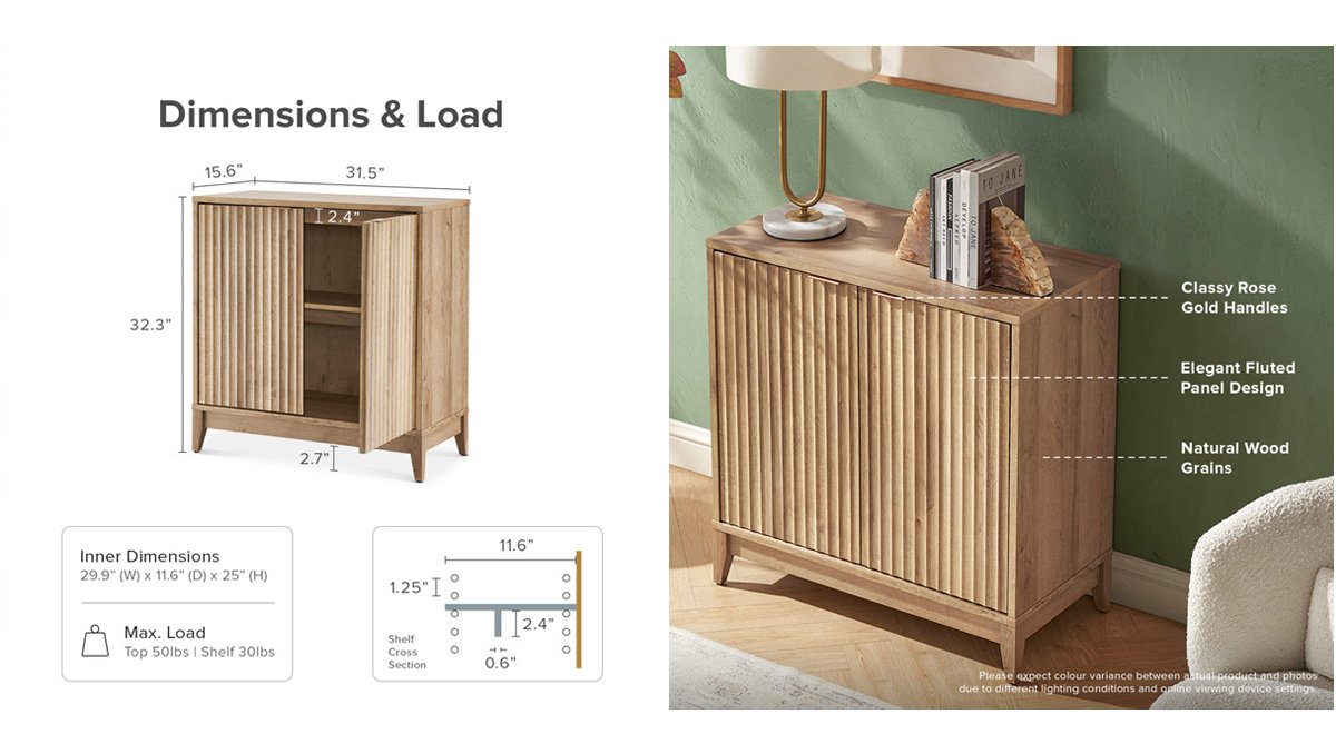 Sideboard Storage Cabinet With Doors