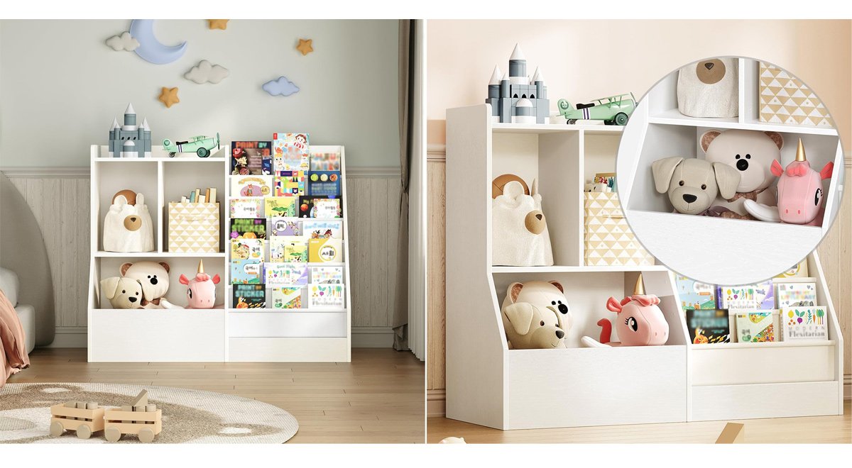 7 Layer Kids Book Sling Shelf