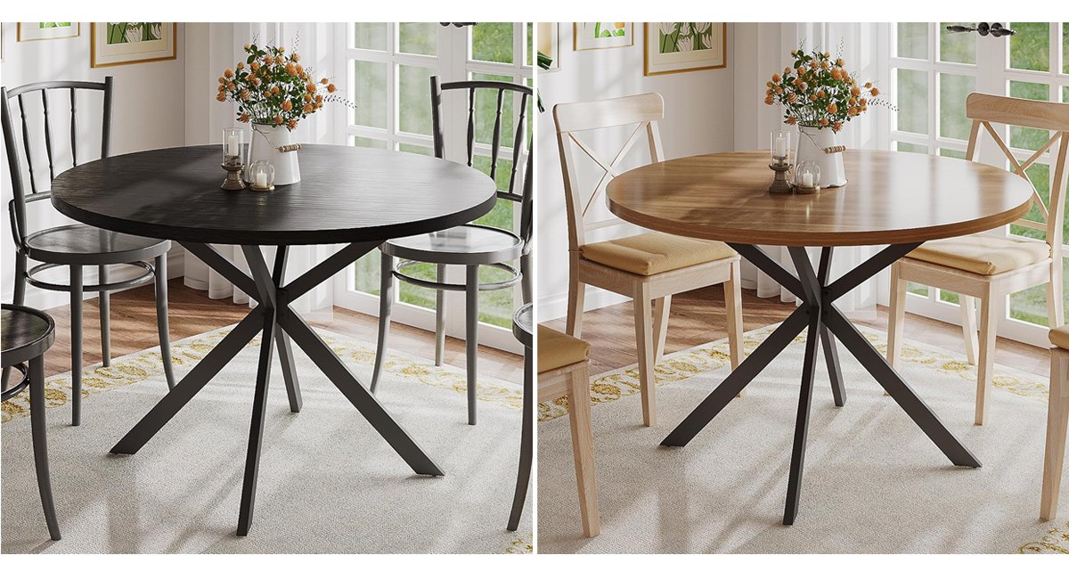 Round Dining Table for 4,