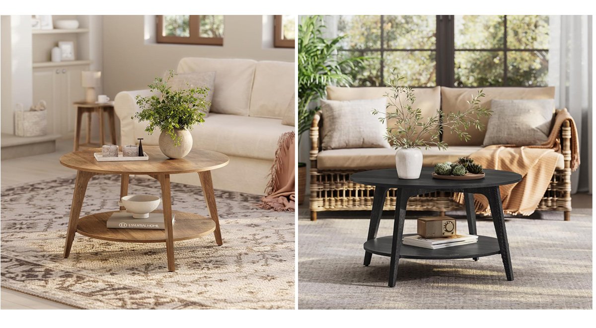 2 Tier Round Coffee Table