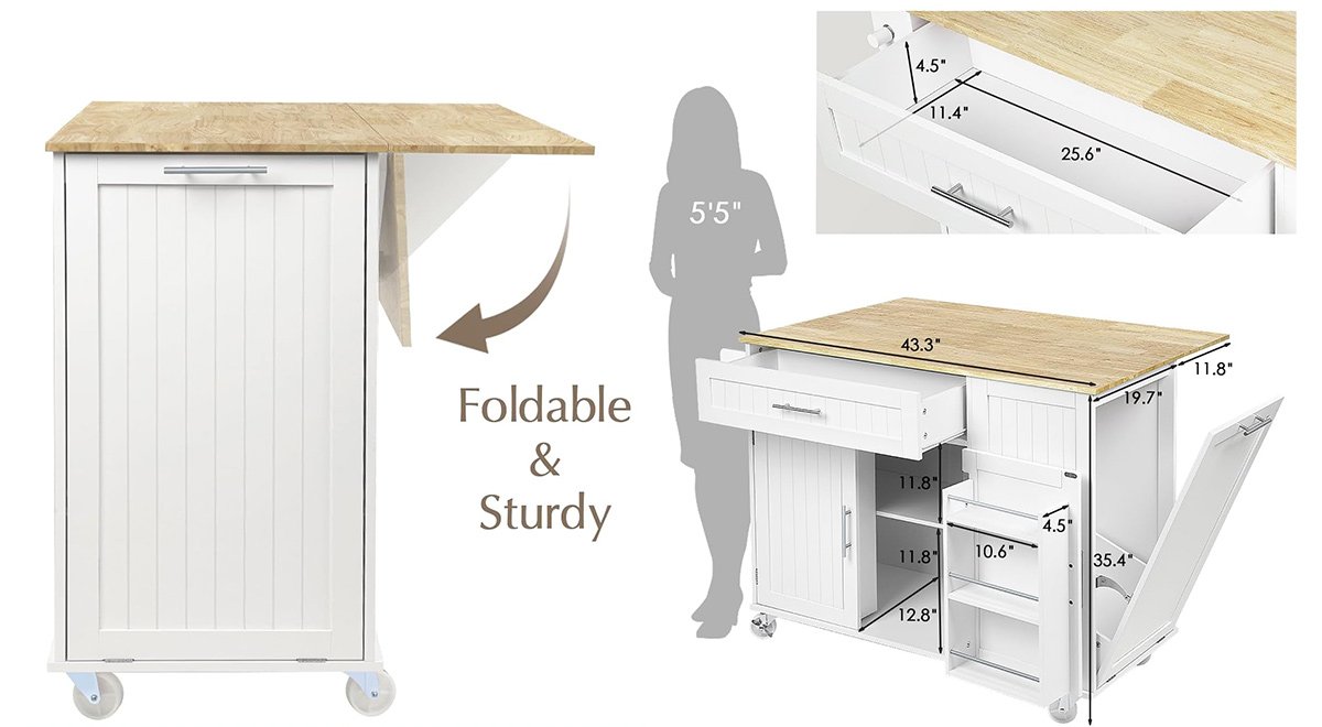 Kitchen Island with Storage
