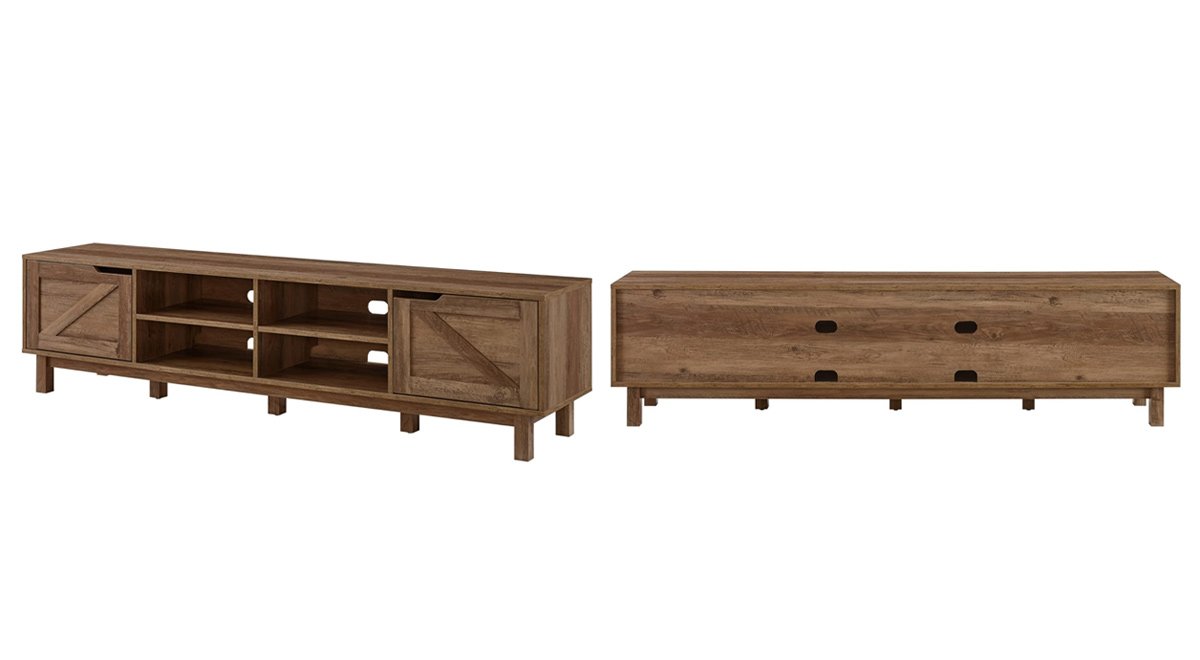 Barn-Door Low Stand for TVs up to 70 Inches