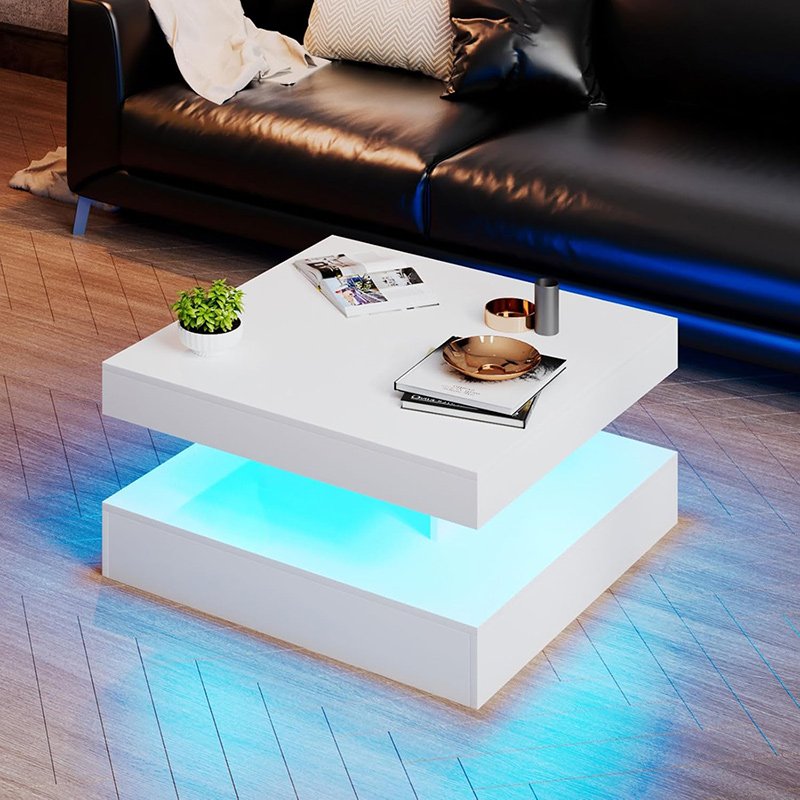 LED Coffee Table with Storage