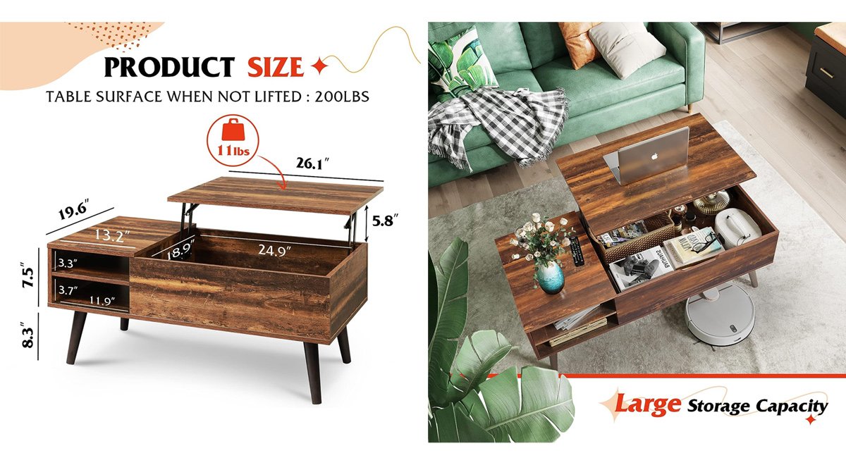 Lift Top Coffee Table