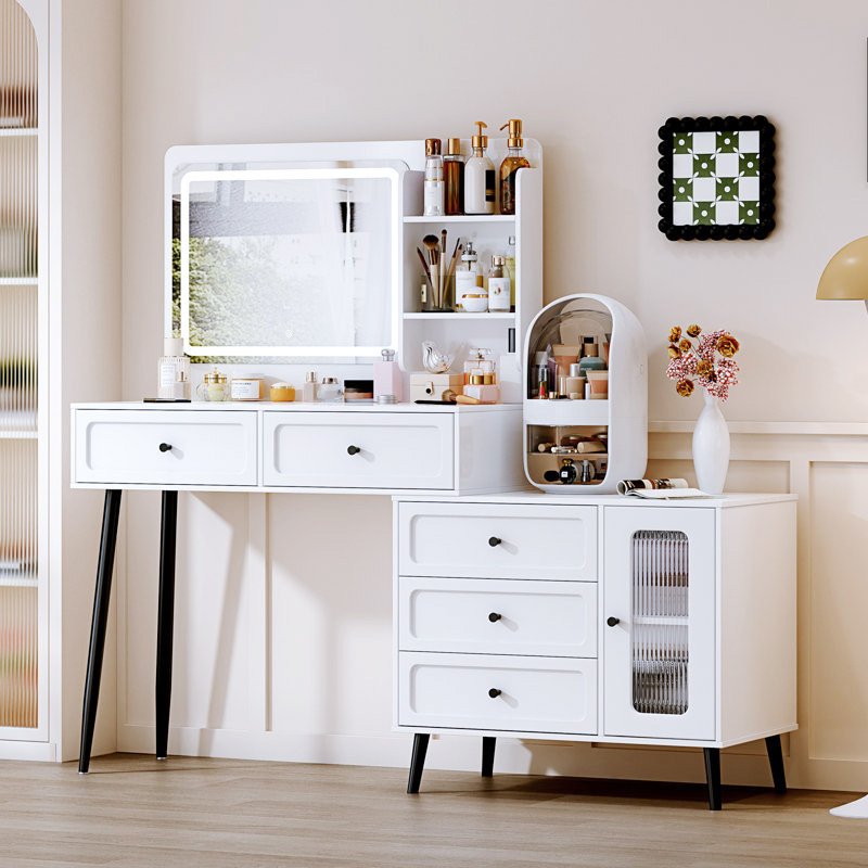 Makeup Vanity Desk with Mirror