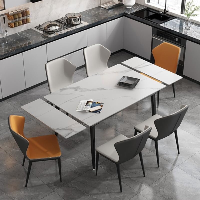 Retractable Rock Plate Dining Table