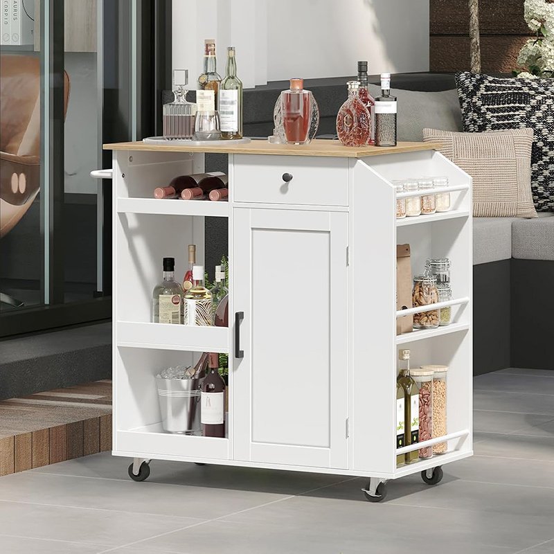 Kitchen Island with Power Outlet