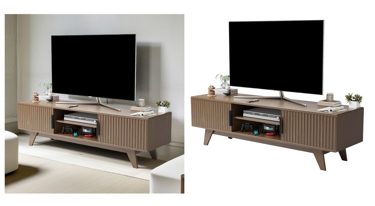 テレビ台 テレビボード 調整棚付き 扉収納 ローボード 省スペース 木製