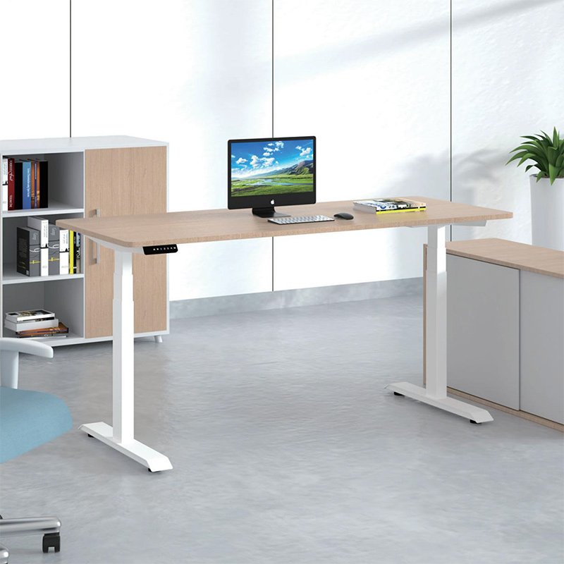 電動 オフィスワークテーブル 昇降式デスク スタンディングデスク 高さメモリー機能 上下自動昇降 静音