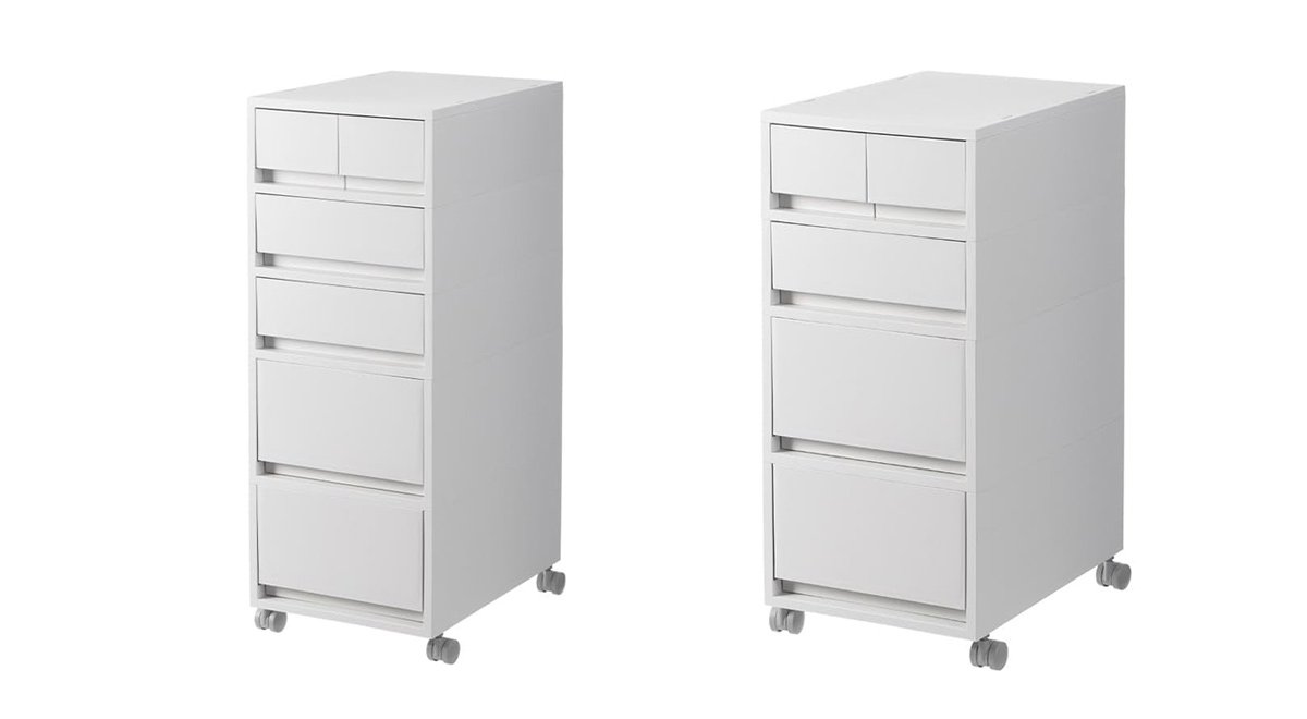 4段 デスクワゴン サイドワゴン サイドデスク サイド 引出しキャビネット デスクキャビネット キャスター付き