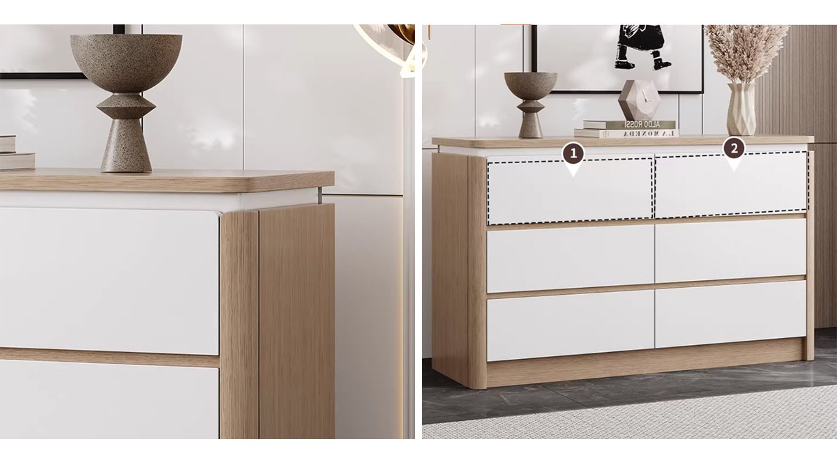 Solid wood chest of drawers for bedroom, living room combination cabinet, bedside cabinet